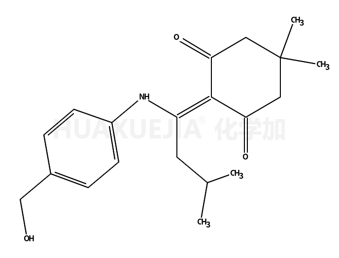 2-{1-[4-(羟甲基)苯氨基]-3-甲基亚丁基}-5,5-二甲基-1,3-环己二酮