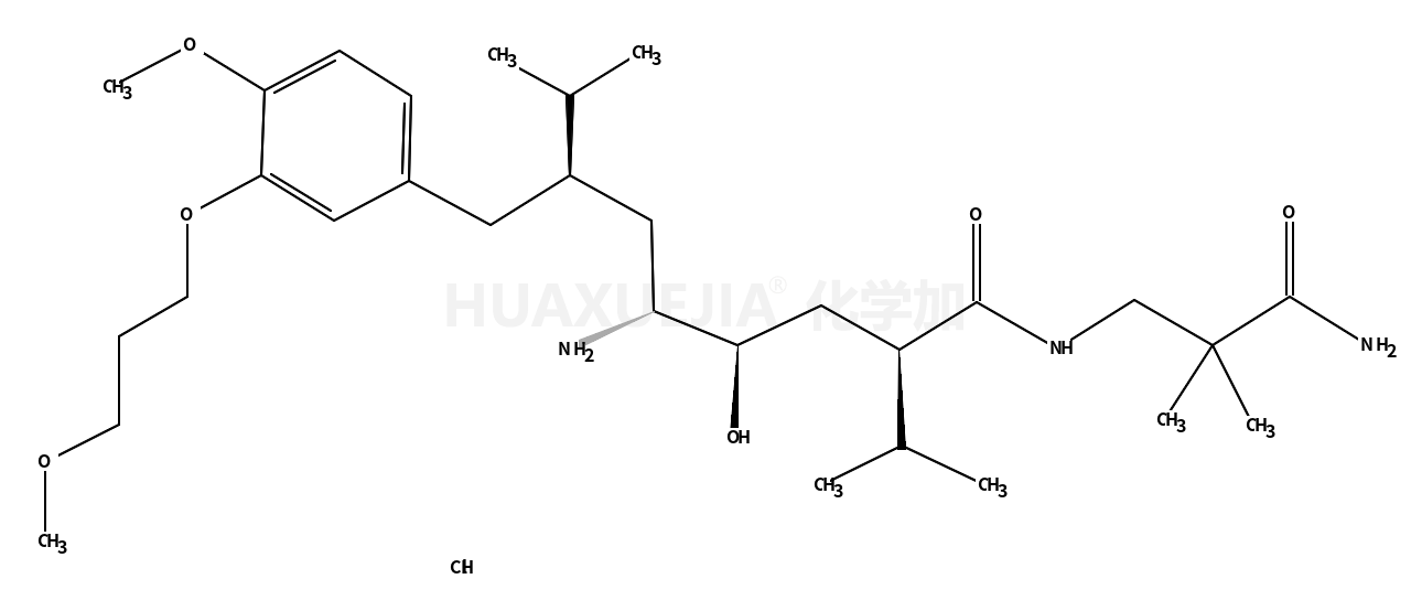 (2S,4S,5S,7S)-7-(3-(3-甲氧基丙氧基)-4-甲氧基苄基)-5-氨基-N-(2-氨基甲酰基-2-甲基丙基)-4-羟基-2-异丙基-8-甲基壬酰胺盐酸盐