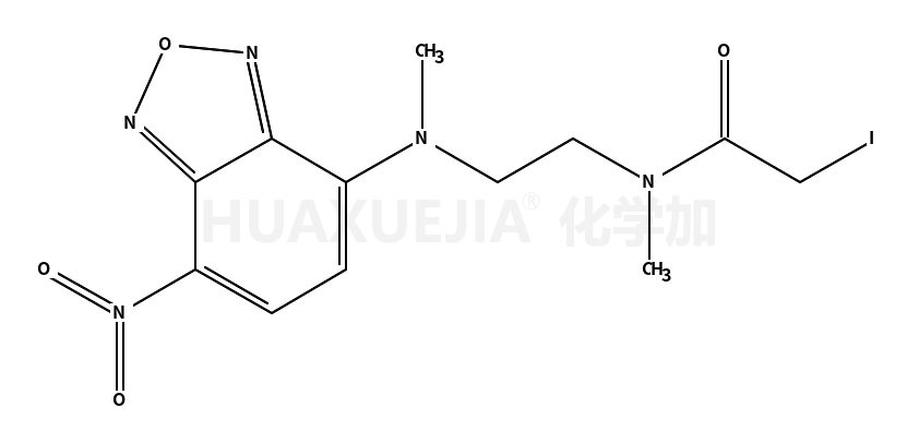 IANBD amide  [N,N'-Dimethyl-N-(iodoacetyl)-N'-(7-nitrobenz-2-oxa-1,3-diazol-4-yl)ethylenediamine]