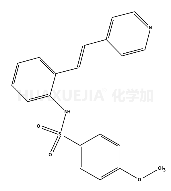 (E)-4-[2-{2-[N-(4-甲氧基苯磺酰基)氨基]苯基}乙烯 ]吡啶