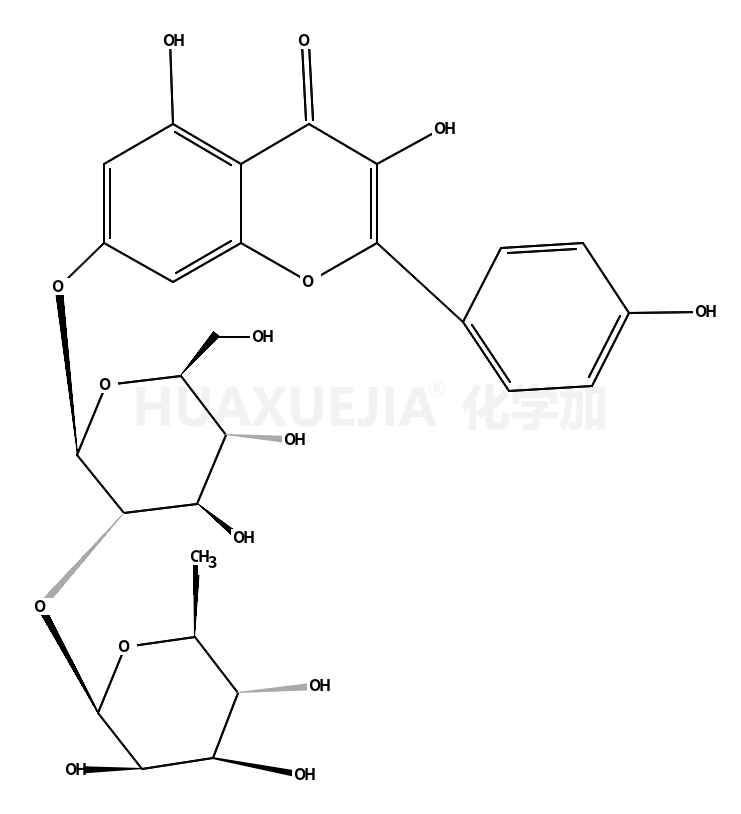7-[[2-O-(6-脱氧-α-L-吡喃鼠李糖基)-β-D-吡喃葡萄糖基]氧代]-3,5-二羟基-2-(4-羟基苯基)-4H-苯并吡喃-4-酮
