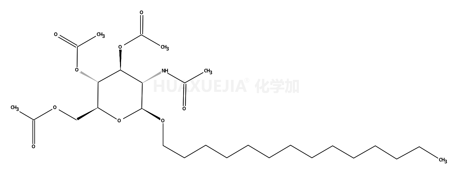 十四烷基 2-乙酰氨基-2-脱氧-3,4,6-O-三乙酰基-beta-D-吡喃葡萄糖苷