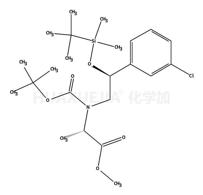 methyl (2R)-2-{(tert-butoxycarbonyl)[(2R)-2-{[tert-butyl(dimethyl)silyl]oxy}-2-(3-chlorophenyl)ethyl]amino}propanoate