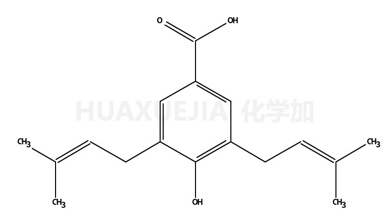 4-羟基-3,5-双(3-甲基-2-丁烯-1-基)苯甲酸