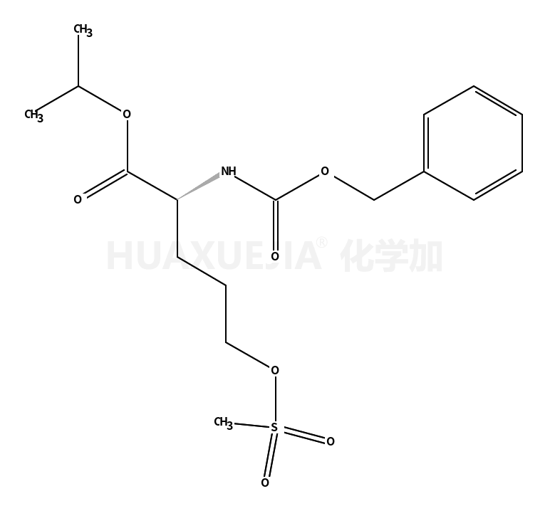 5-[(甲基磺酰基)氧基]-N-[(苯基甲氧基)羰基]-L-戊氨酸 1-甲基乙酯