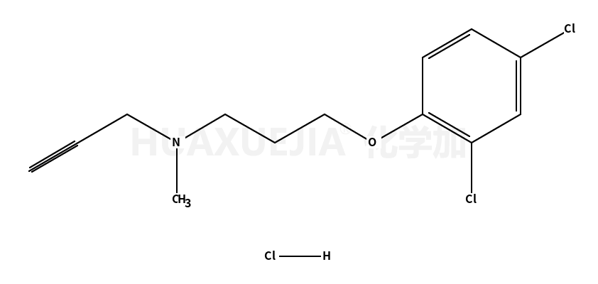 N - [3 - (2,4 -二氯苯氧基)丙基] - N -甲基- 2 -丙炔胺盐酸盐