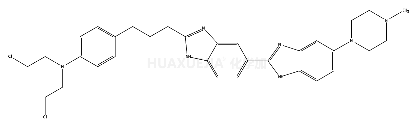 N,N-bis(2-chloroethyl)-4-[3-[6-[6-(4-methylpiperazin-1-yl)-1H-benzimidazol-2-yl]-1H-benzimidazol-2-yl]propyl]aniline