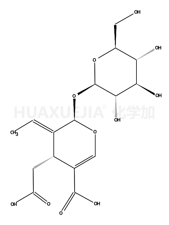 (2S,3E,4S)-4-(Carboxymethyl)-3-ethylidene-2-(β-D-glucopyranosylox y)-3,4-dihydro-2H-pyran-5-carboxylic acid