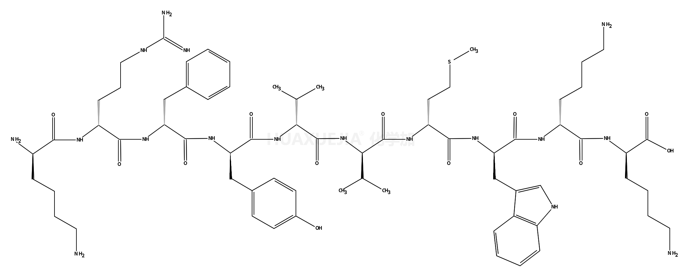 H-Lys-Arg-Phe-Tyr-Val-Val-Met-Trp-Lys-Lys-OH