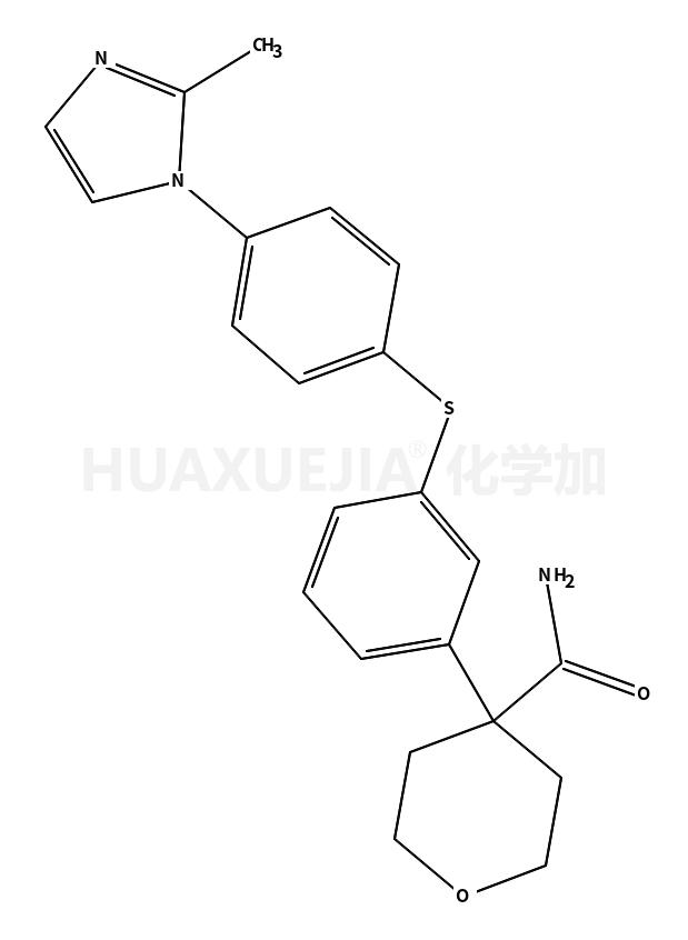 2H-吡喃-4-甲酰胺,四氢-4-[3-[[4-(2-甲基-1H-咪唑-1-基)苯基]硫代]苯基]-