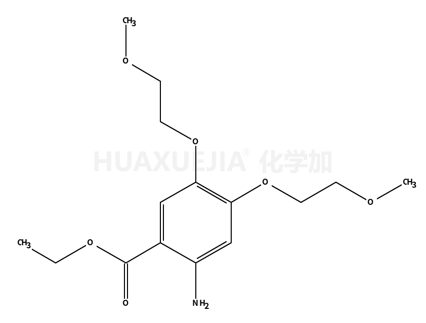 2-氨基-4.5-双-(甲氧基乙氧基)苯甲酸乙酯