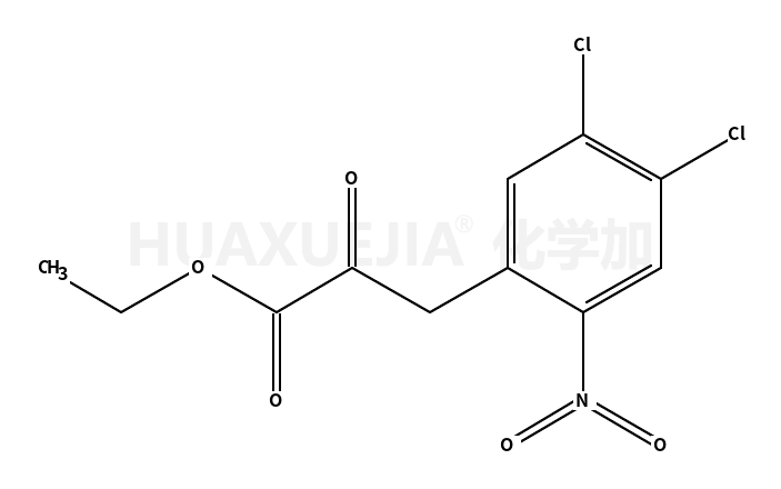 Benzenepropanoic acid, 4,5-dichloro-2-nitro-α-oxo-, ethyl ester