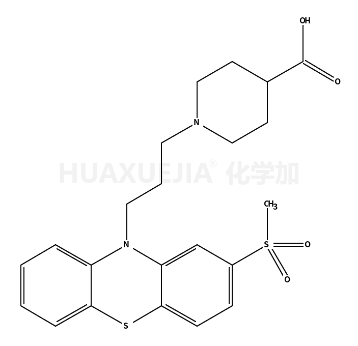1-[3-(2-methylsulfonylphenothiazin-10-yl)propyl]piperidine-4-carboxylic acid