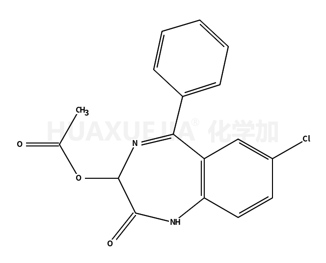 3-乙酰氧基-7-氯-1,3-二氢-5-苯基-2H-1,4-苯并二氮杂革-2-酮