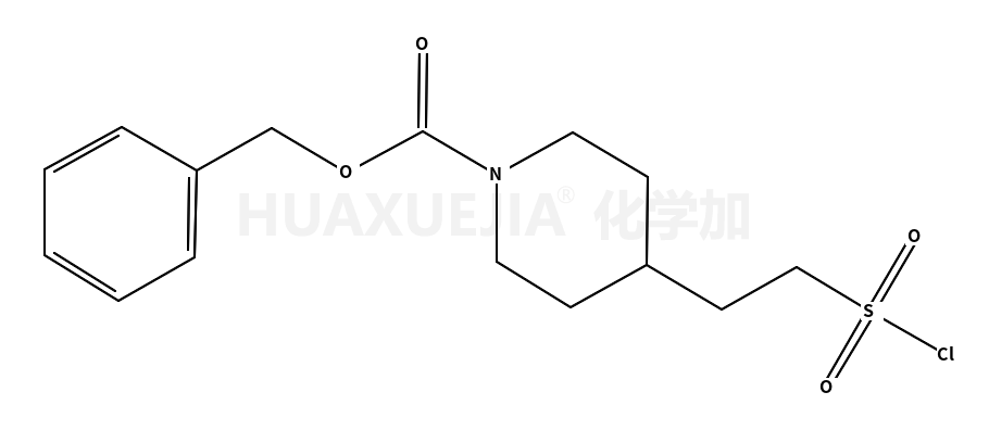 1-哌啶羧酸,  4-[2-(氯磺酰)乙基]-,  苯基甲基酯