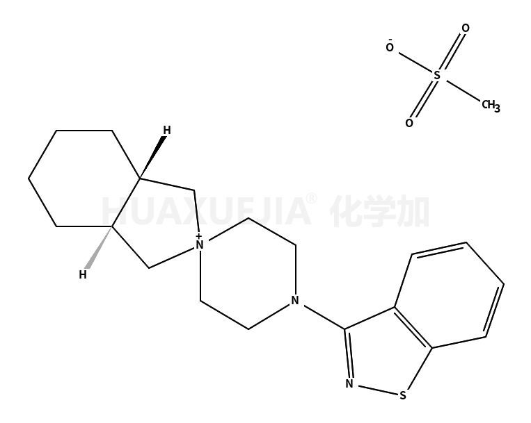 (3AR,7AR)-4’-(1,2-苯并异噻唑-3-基)八氢螺[2H-异吲哚-2,1’-哌嗪]甲磺酸盐