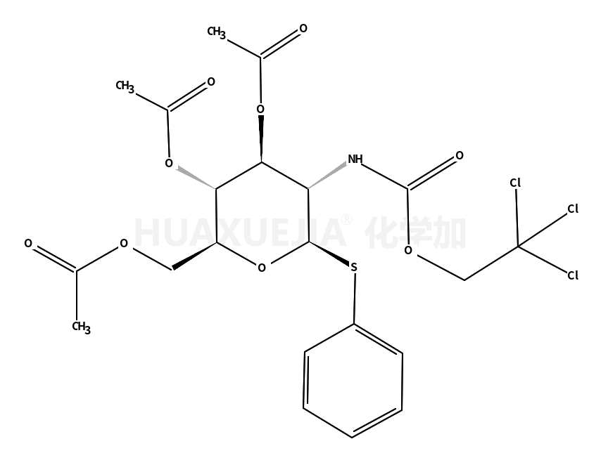 苯基-3,4,6-三-O-乙酰基-2-脱氧-1-硫代-2-(2,2,2-三氯乙氧基甲酰氨基)-β-D-吡喃葡萄糖苷