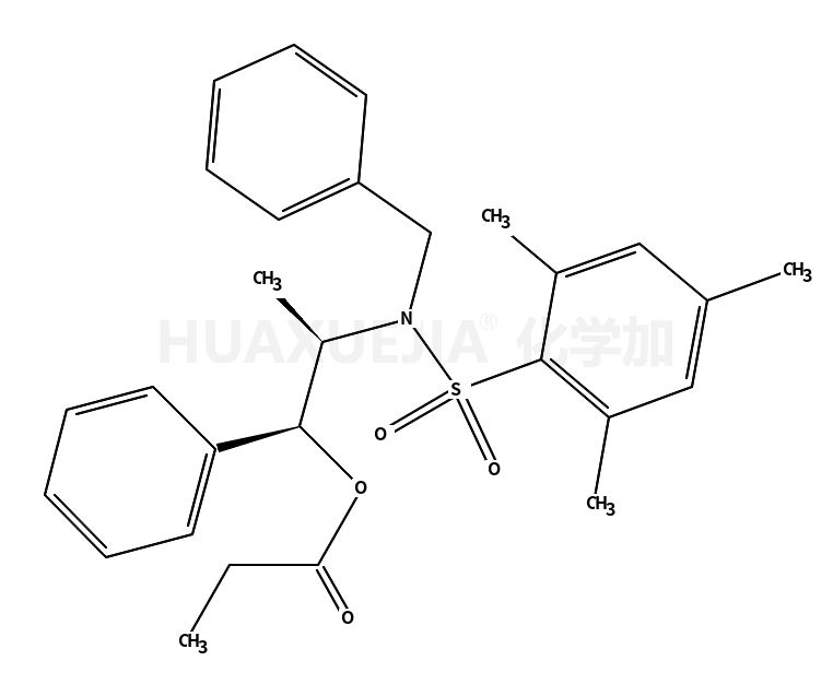 丙酸(1R,2S)-2-[N-苄基-N-(均三甲苯基磺酰)氨基]-1-苯基丙酯