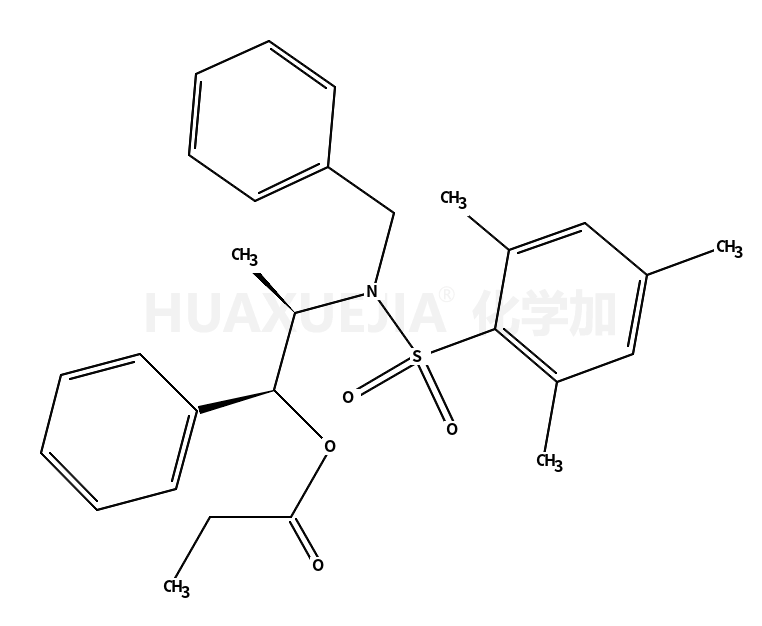 丙酸(1R,2S)-2-[N-苄基-N-(均三甲苯基磺酰)氨基]-1-苯基丙酯[非选择性不对称醇醛反应用试剂]
