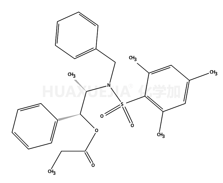 丙酸(1S,2R)-2-[N-苄基-N-(均三甲苯基磺酰)氨基]-1-苯基丙酯