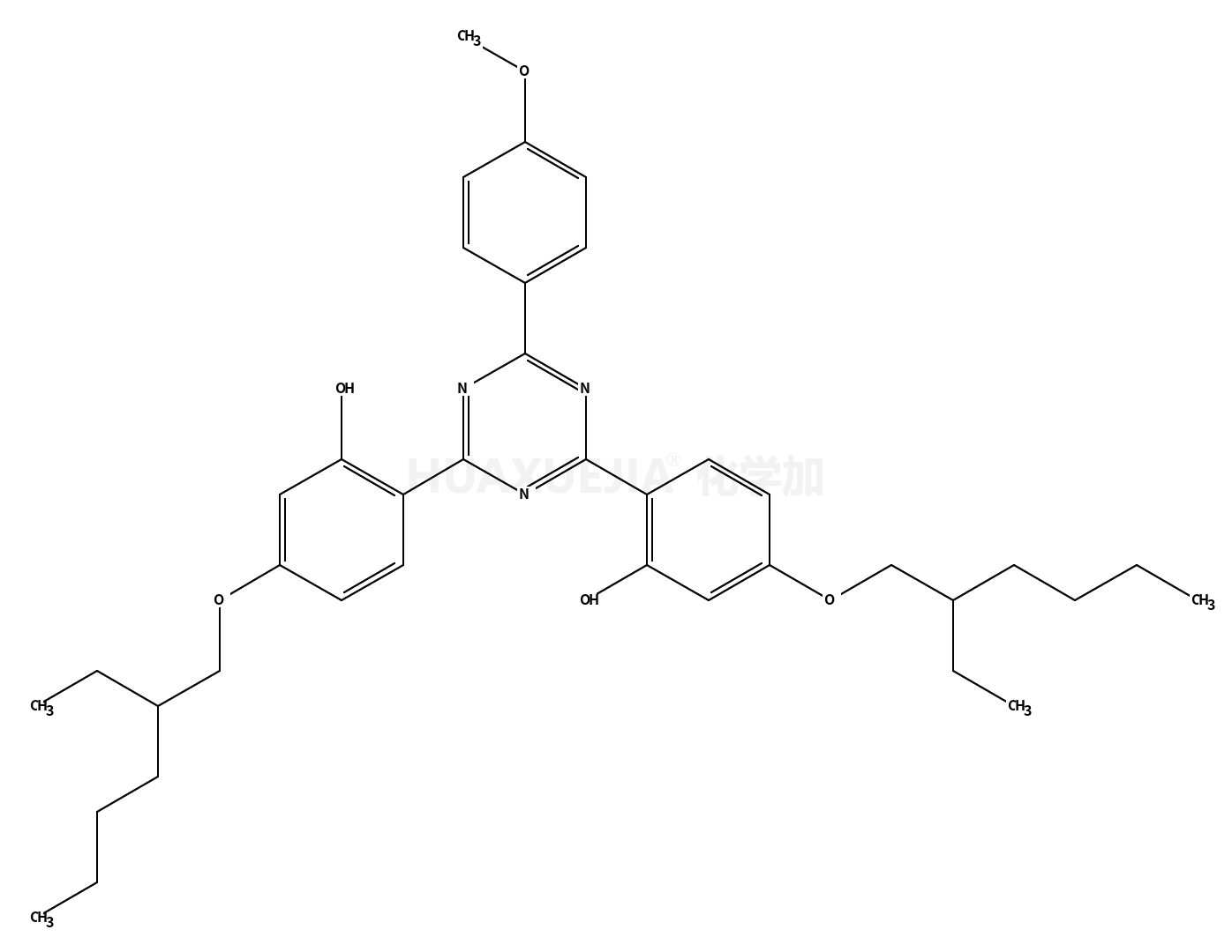 (6Z)-3-(2-Ethylhexoxy)-6-[(4Z)-4-[4-(2-ethylhexoxy)-6-oxo-1-cyclohexa-2,4-dienylidene]-6-(4-methoxyphenyl)-1H-1,3,5-triazin-2-ylidene]cyclohexa-2,4-dien-1-one