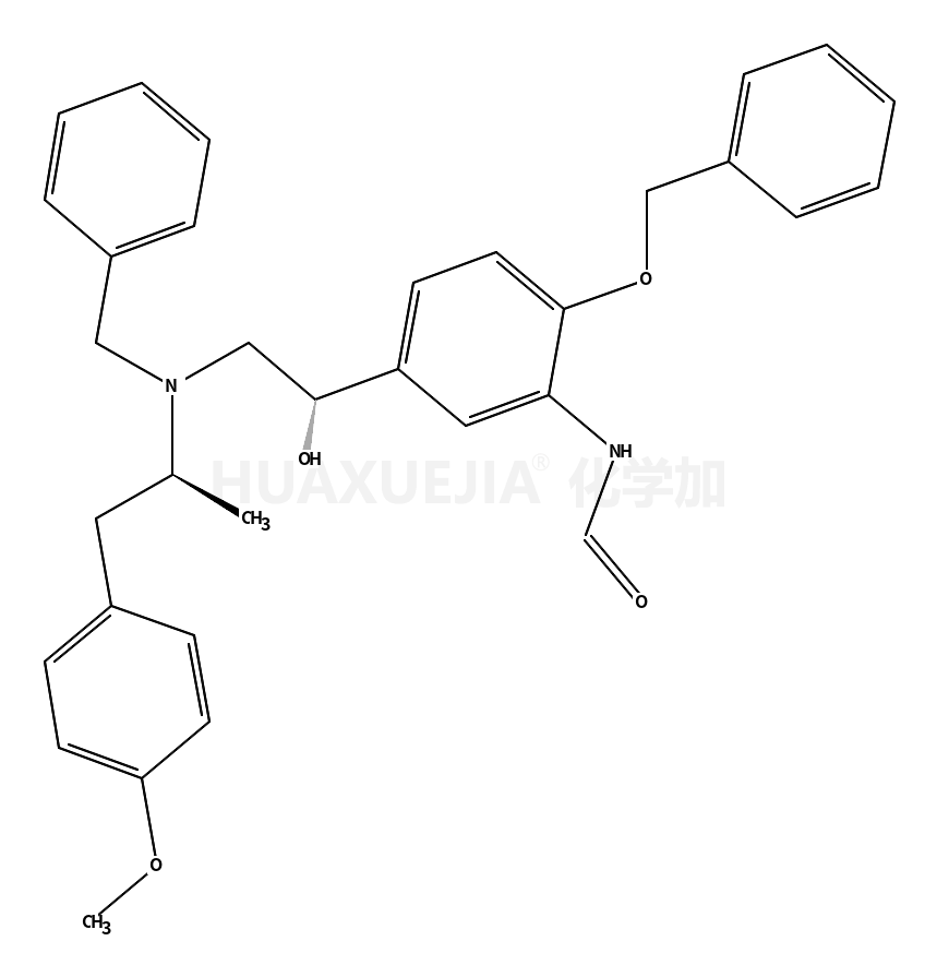 甲酰胺,N-[5-[(1R)-1-羟基-2-[[(1R)-1-甲基-2-(4-甲氧苯基)乙基](苯基甲基)氨基]乙基]-2-(苯基甲氧基)苯基]-