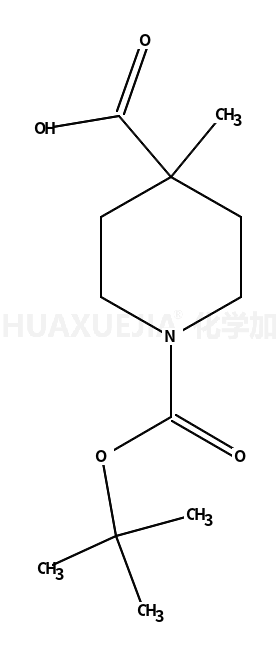 1-N-BOC-4-甲基哌啶-4-甲酸