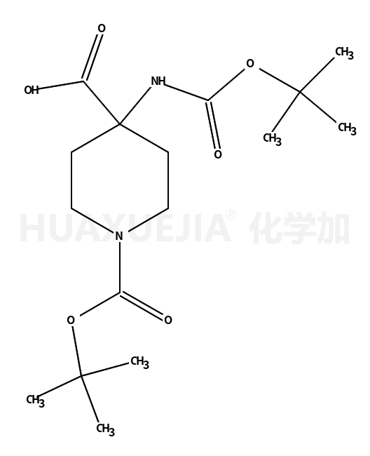 1-Boc-4-(Boc-氨基)哌啶-4-甲酸