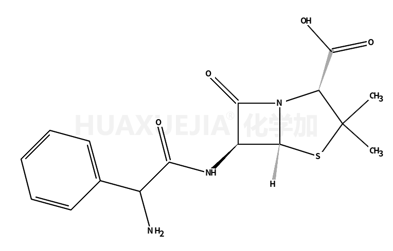 (2S,5R,6R)-6-[[(2S)-2-amino-2-phenylacetyl]amino]-3,3-dimethyl-7-oxo-4-thia-1-azabicyclo[3.2.0]heptane-2-carboxylic acid