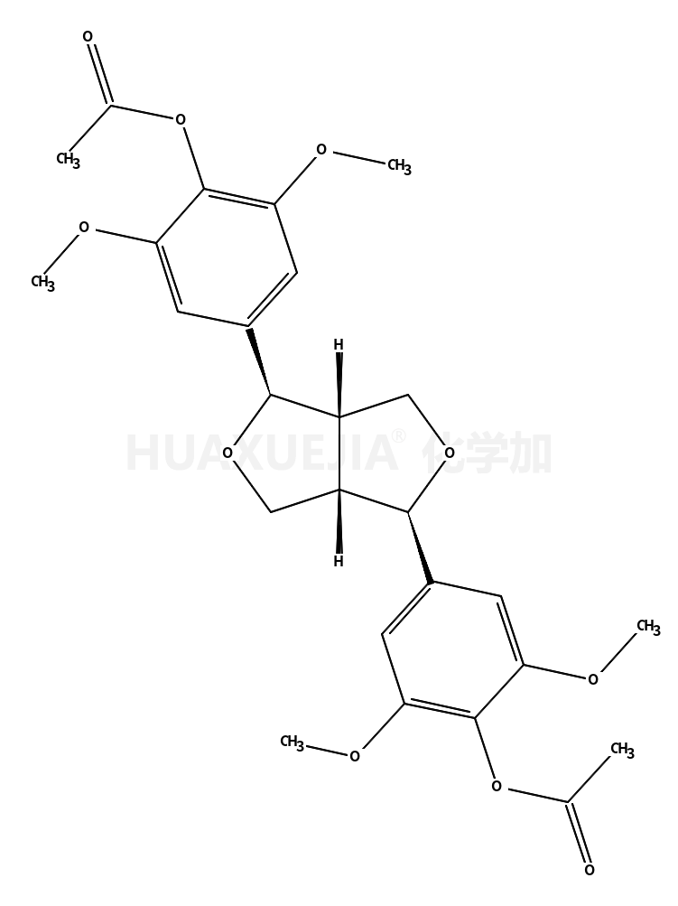 (1S,3aR,4S,6aR)-Tetrahydro-1H,3H-furo[3,4-c]furan-1,4-diylbis-2,6 -dimethoxy-4,1-phenylene diacetate