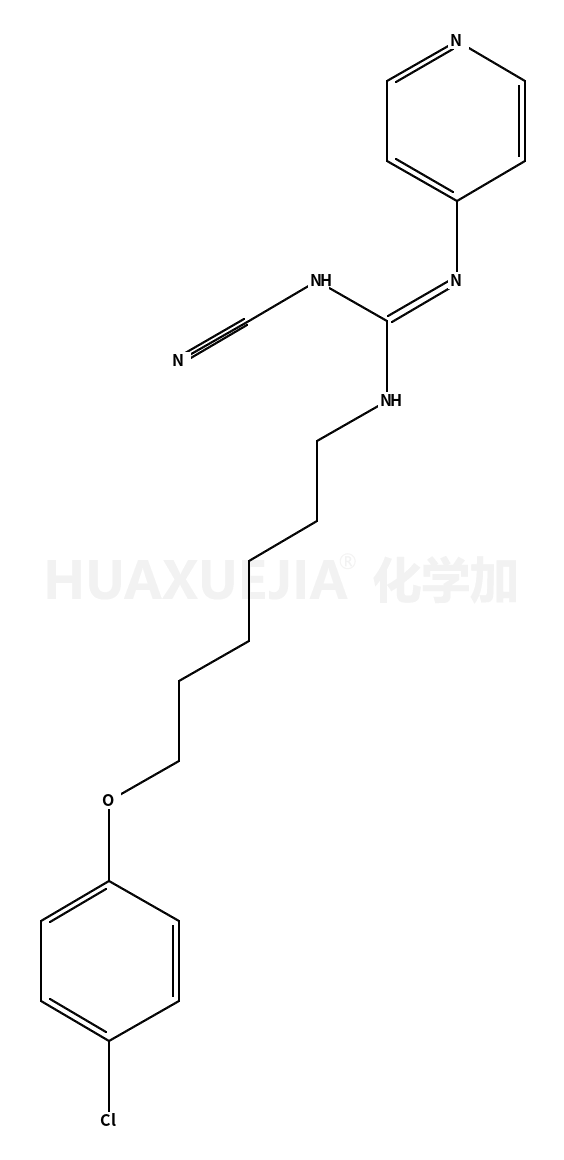 N-[6-(4-氯苯氧基)己基]-N'-氰基-N''-4-吡啶基胍