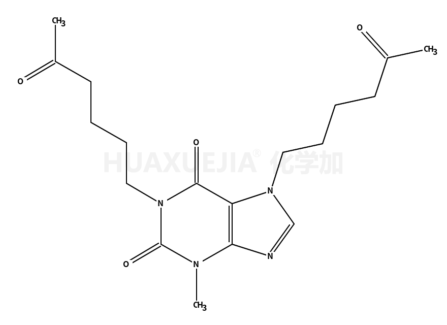 3-methyl-1,7-bis(5-oxohexyl)purine-2,6-dione