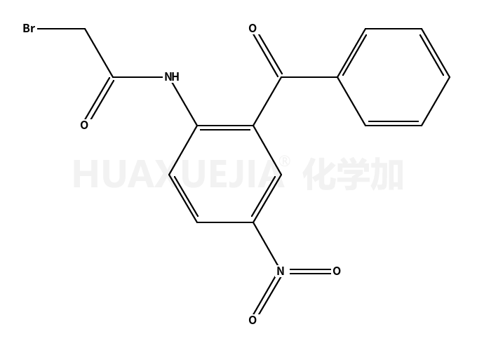 5 -硝基-2 -(溴乙酰氨基)二苯甲酮