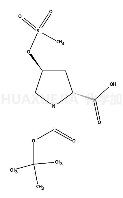 (2S,4r)-1-boc-4-甲磺酰氧基脯氨酸