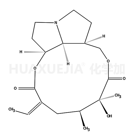 (E)-7-ethylidene-4-hydroxy-4,5-dimethyldodecahydro-[1,6]dioxacyclododecino[2,3,4-gh]pyrrolizine-3,8-dione