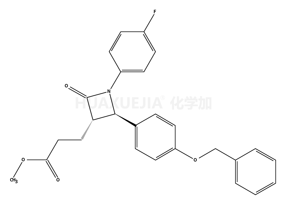 (3R,4S)-1-(4-氟苯基)-2-氧代-4-[4-(苄氧基)苯基]-3-氮杂环丁烷丙酸甲酯