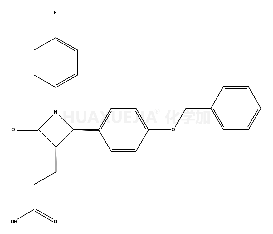(3R,4S)-1-(4-氟苯基)-2-氧代-4-[4-(苄氧基)苯基]-3-氮杂环丁烷丙酸