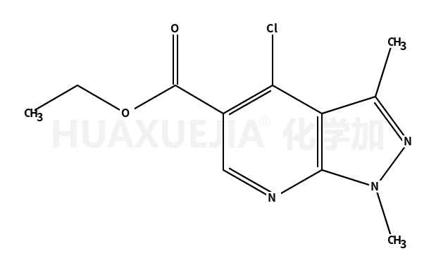 1,3-二甲基-4-氯-1H-吡唑[3,4-B]并吡啶-5-甲酸乙酯