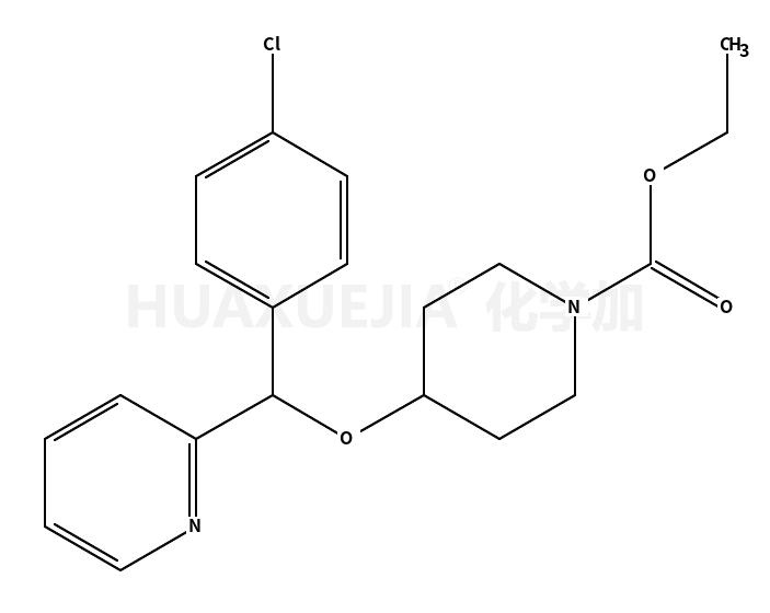 4-[(4-氯苯基)-2-吡啶基甲氧基]-1-哌啶甲酸乙酯