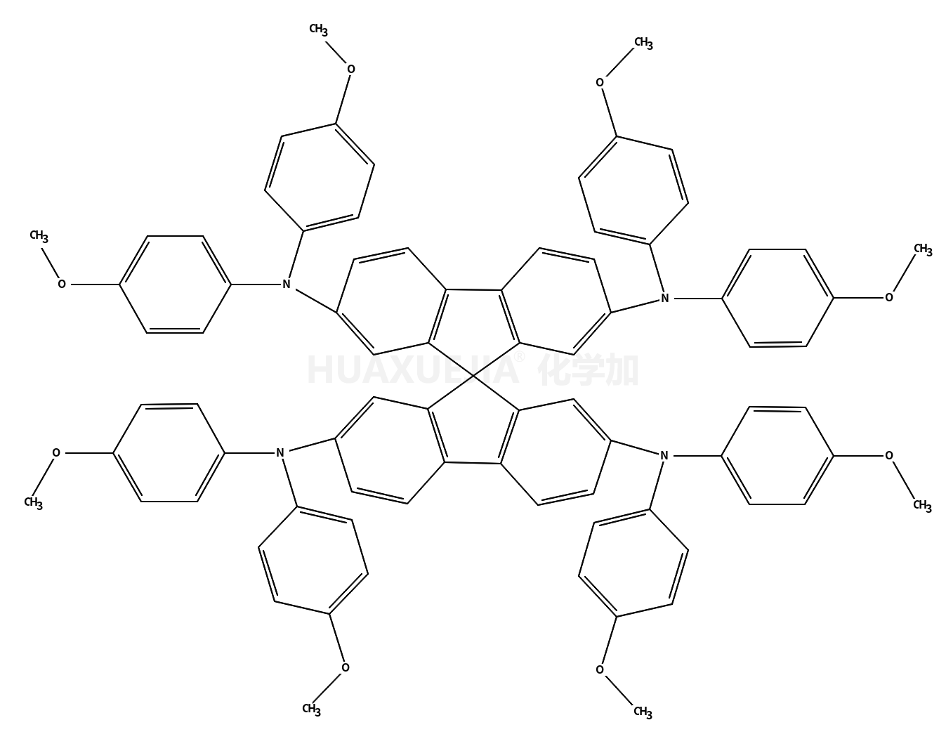 2,2’,7,7’-Tetrakis(N,N-p-dimethoxyphenylamino)-9,9’- spirobifluorene
