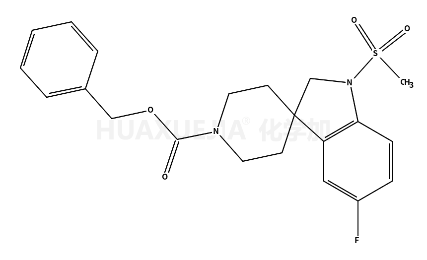 5-氟-1-(甲基磺?；?螺吲哚啉-3,4’-哌啶-1’-羧酸芐酯