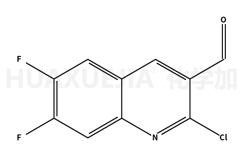 2-氯-6,7-二氟-3-喹啉甲醛