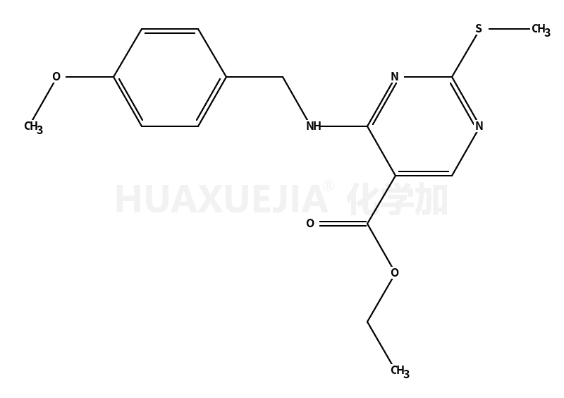 4-[[(4-甲氧基苯基)甲基]氨基]-2-甲硫基-5-嘧啶羧酸乙酯