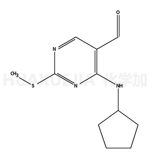 4-(环戊基氨基)-2-(甲基硫代)-5-嘧啶羧醛