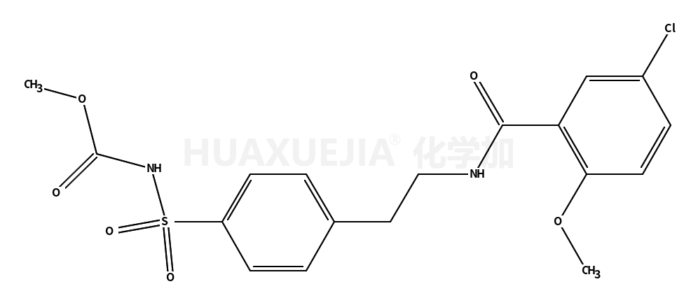 methyl N-[4-[2-[(5-chloro-2-methoxybenzoyl)amino]ethyl]phenyl]sulfonylcarbamate