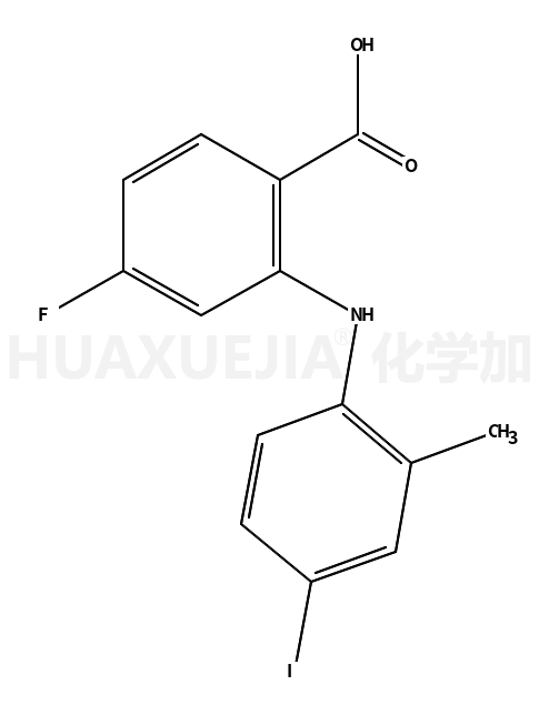 4-fluoro-2-(4-iodo-2-methylanilino)benzoic acid