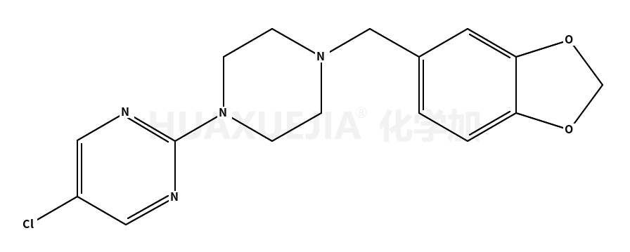 2-[4-(1,3-benzodioxol-5-ylmethyl)piperazin-1-yl]-5-chloropyrimidine