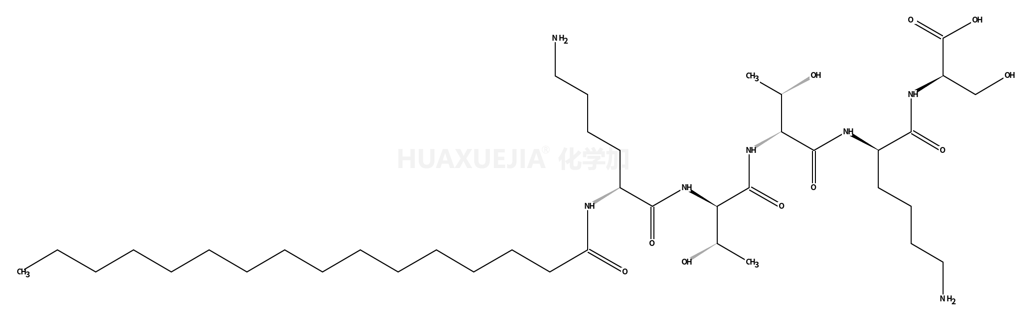 L-Serine, N2-(1-oxohexadecyl)-L-lysyl-L-threonyl-L-threonyl-L-lysyl-