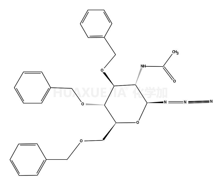 2-乙酰氨基-3,4,6-三-O-苄基-2-脱氧-Β-D-吡喃葡萄糖酰基叠氮化物