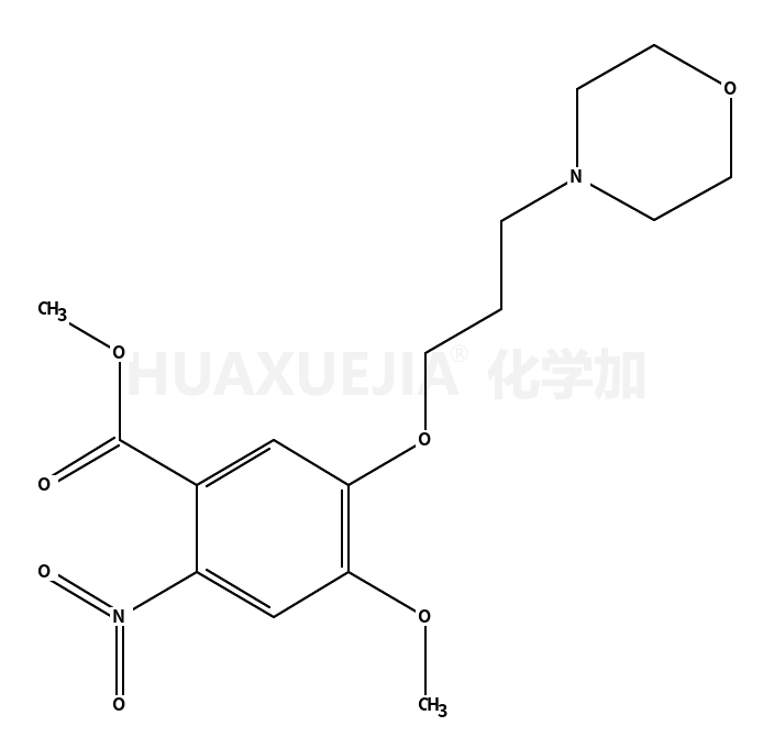 吉非替尼中间体 4-甲氧基-3-(3-吗啉丙氧基)-2-硝基苯甲酸甲酯